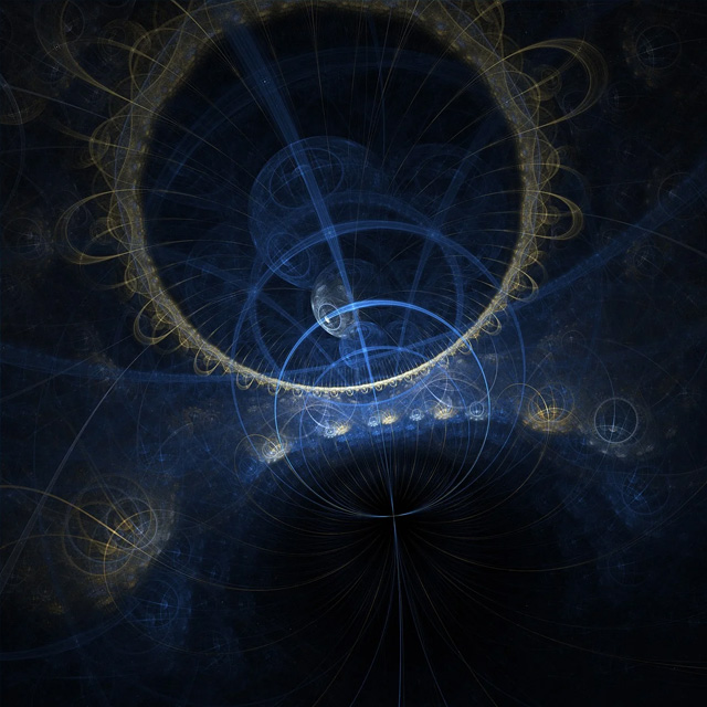 Cosmic consciousness visualization showing the interconnection of quantum energy and meditation awareness